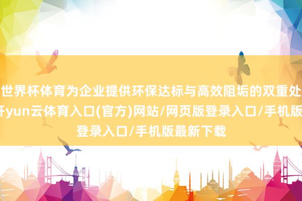 世界杯体育为企业提供环保达标与高效阻垢的双重处分决策-开yun云体育入口(官方)网站/网页版登录入口/手机版最新下载
